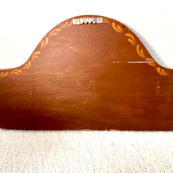 Vintage Wooden Hand painted Primitive Rustic Wall Hook Decor w/Apple Tree Design - Picture 6 of 8